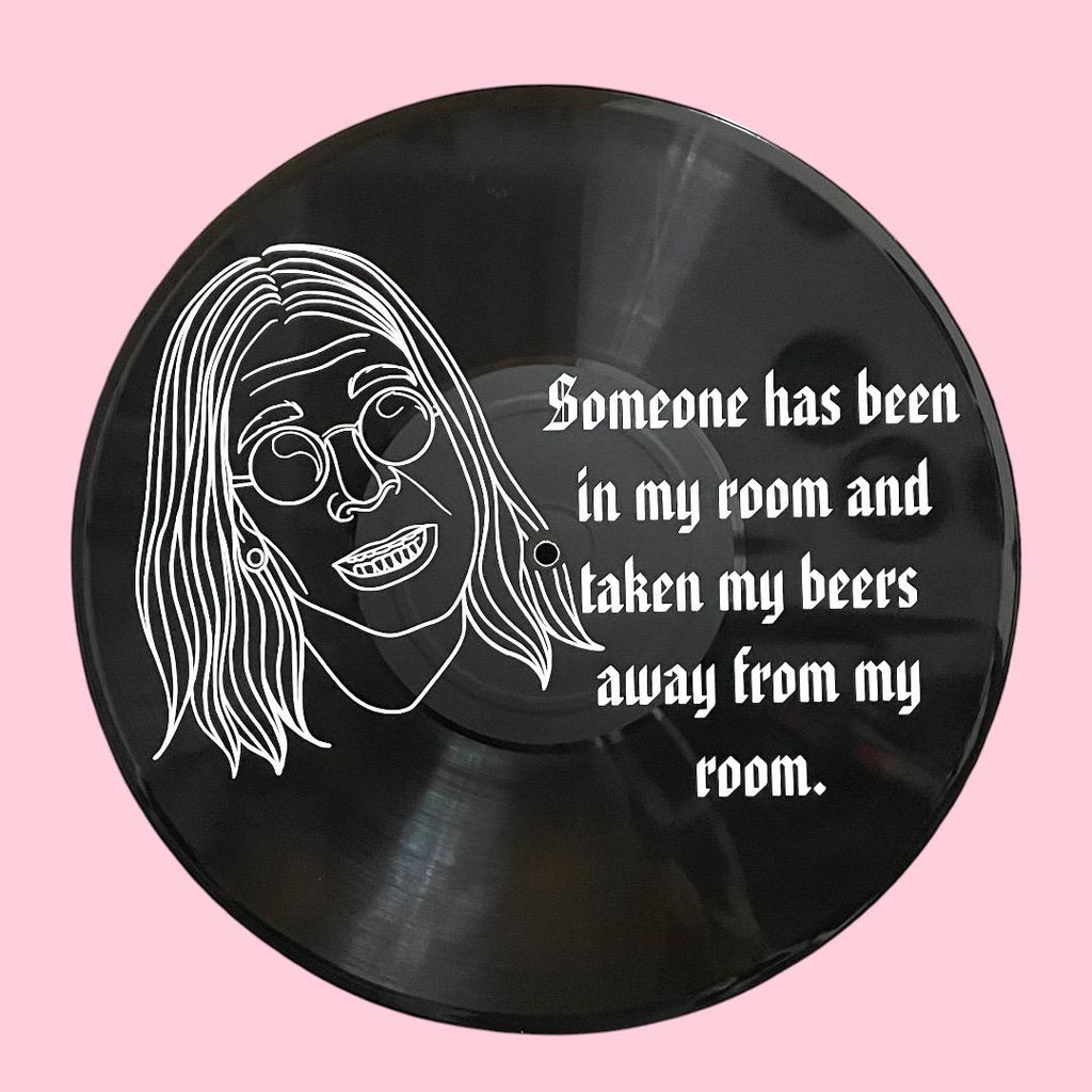 Someone has taken my beer, Ozzy Osbourne, Inspired Black Sabbath, Record Wall Art, Gothic, Music Lover, Gift, Vinyl, Tattoo Style, Retro