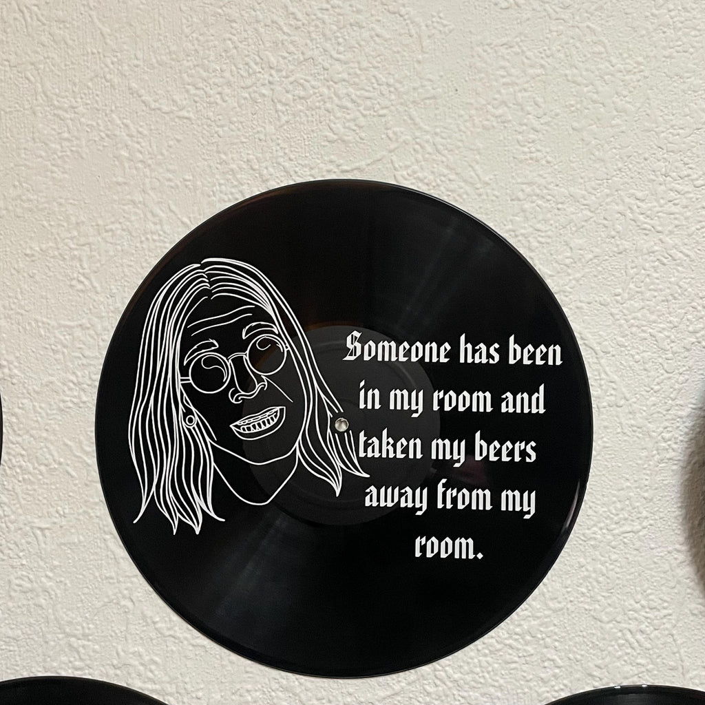 Someone has taken my beer, Ozzy Osbourne, Inspired Black Sabbath, Record Wall Art, Gothic, Music Lover, Gift, Vinyl, Tattoo Style, Retro